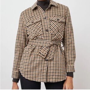 Rails | Rhodes Belted Shacket Ochre Sand Mocha New with Tags!